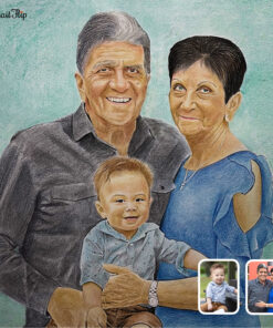 compilation colored pencil portrait