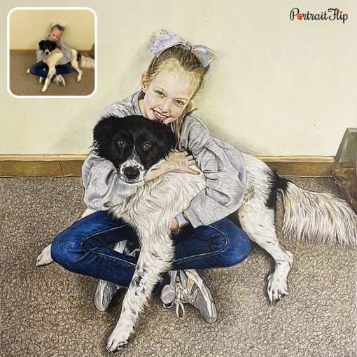 Colored Pencil Pet Drawing