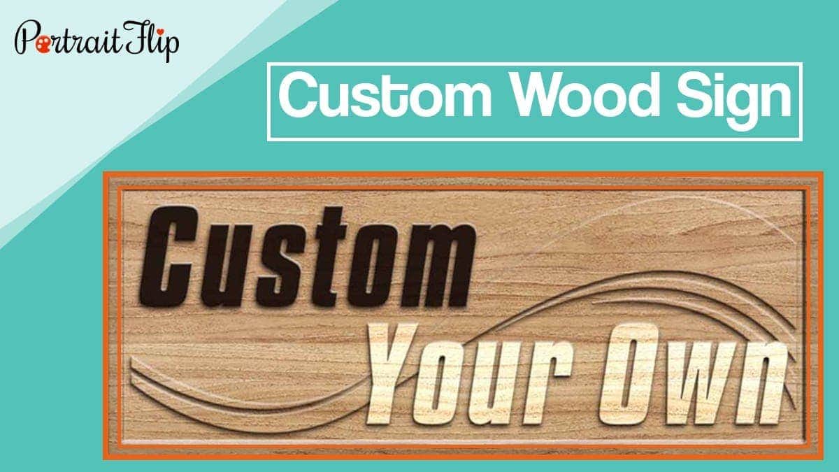 Custom wood sign