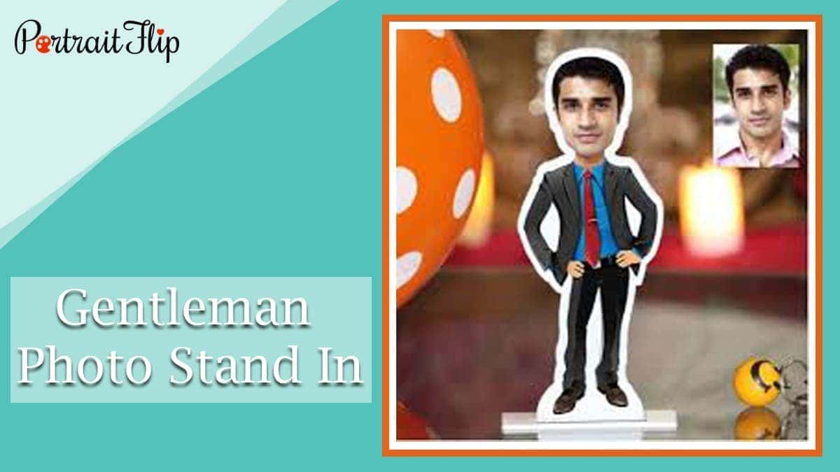 Gentleman photo stand in