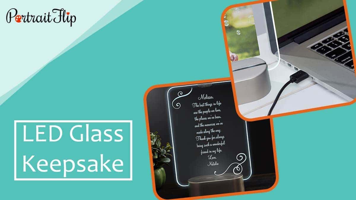 Led glass keepsake
