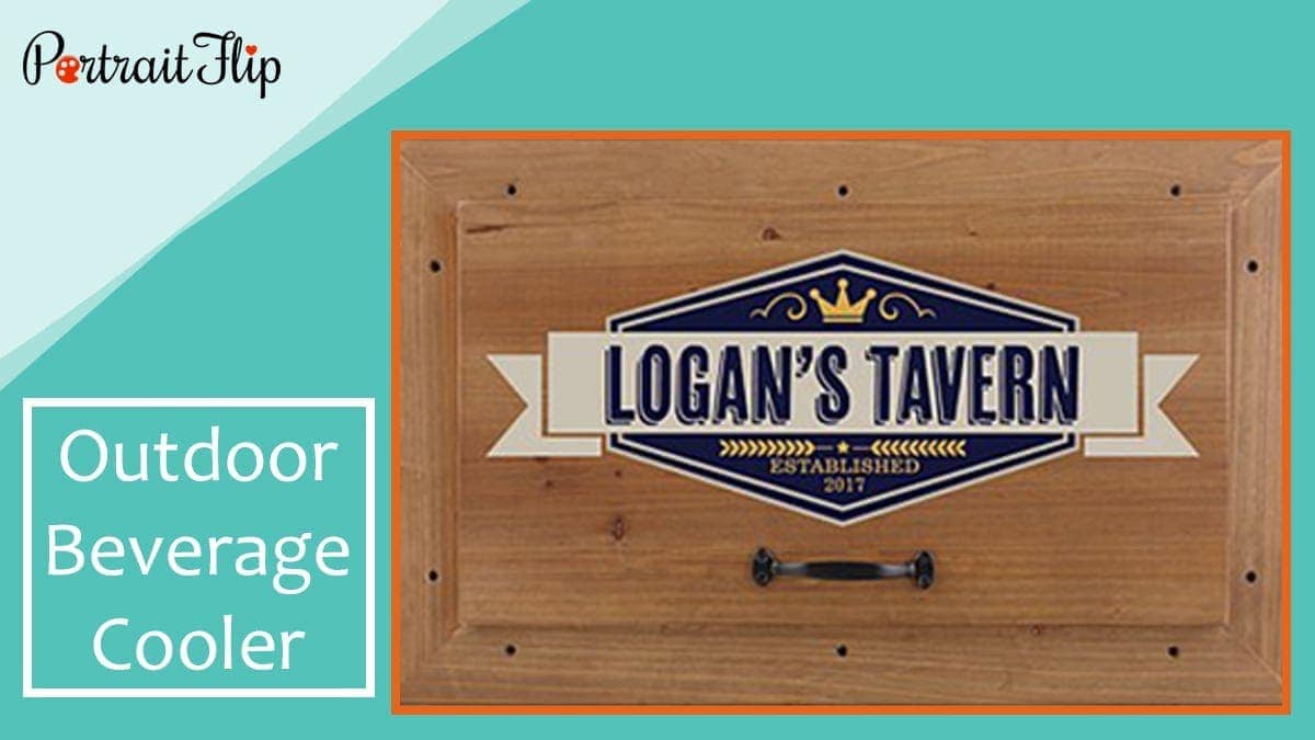 Outdoor beverage cooler