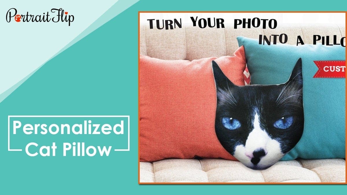 Personalized cat pillow