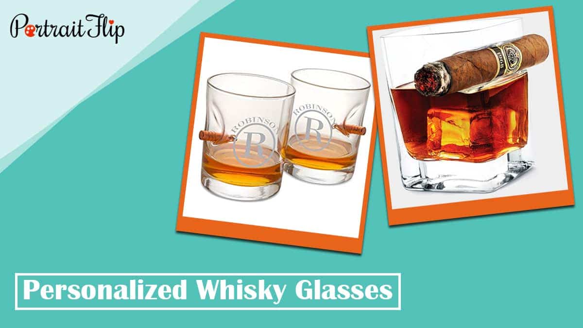 Personalized whisky glasses
