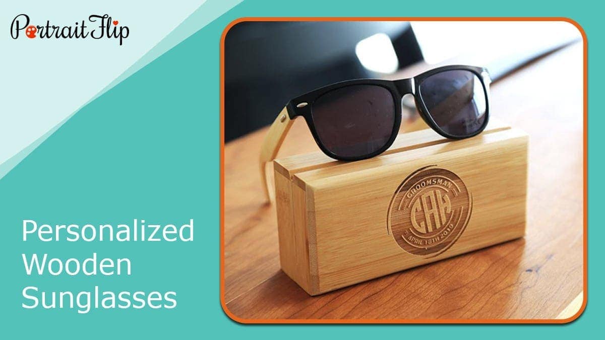 Personalized wooden sunglasses