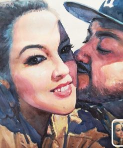 Watercolor Couple Painting