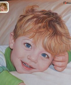 Handmade Baby Acrylic Portrait