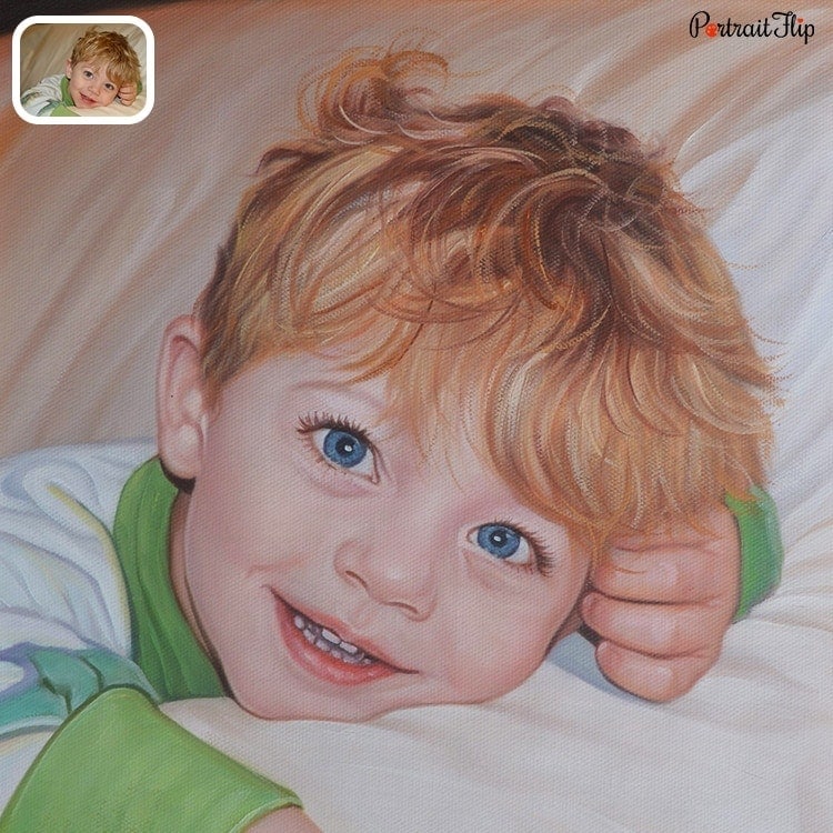 Portraits | Photo to Baby Paintings Shipping]