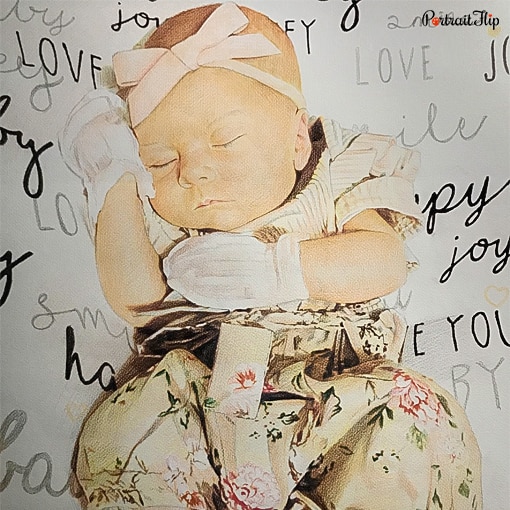 Baby Colored Pencil Portraits