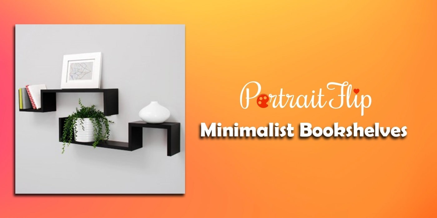 minimalist bookshelves