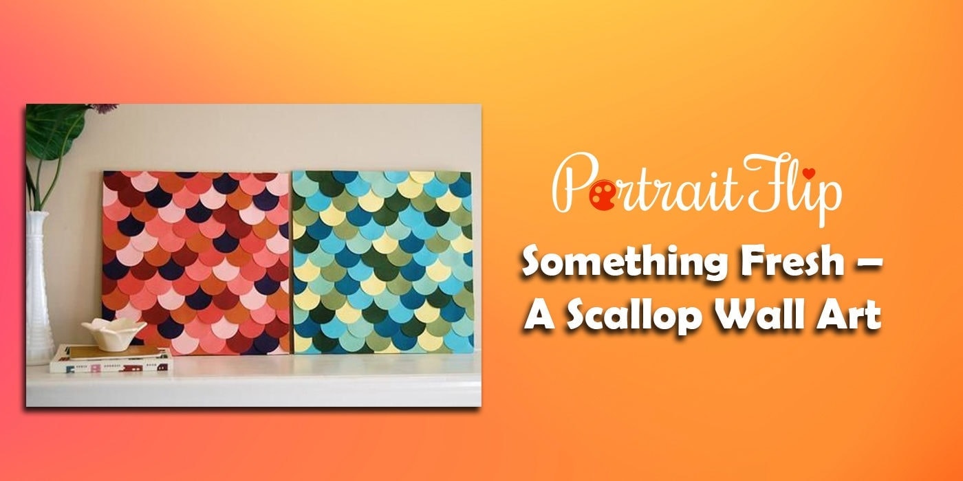 something fresh – a scallop wall art