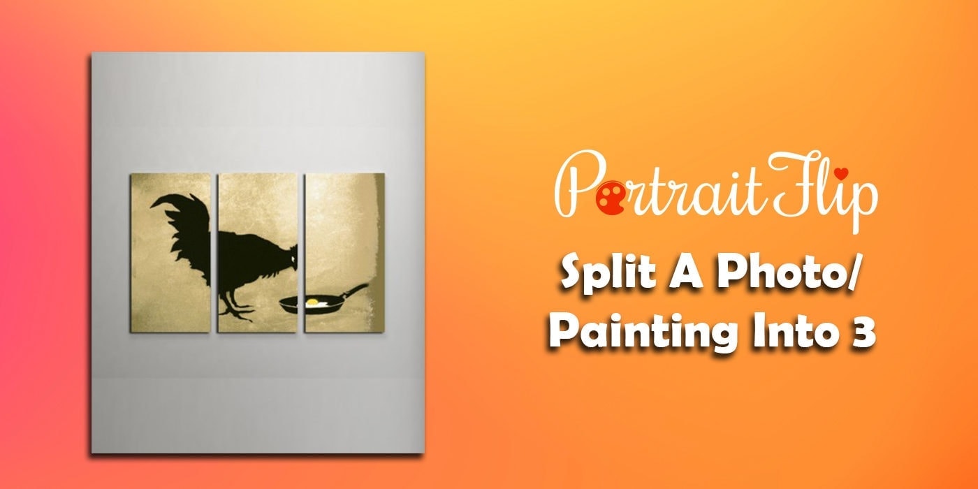 split a photo painting into 3