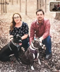 Handmade Acrylic Family Portrait