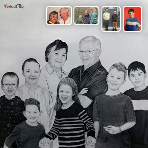 Compilation Charcoal Drawing