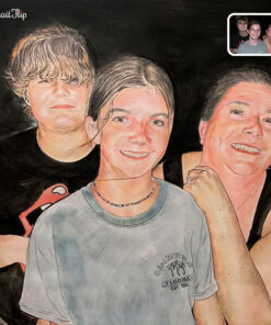 Family Colored Pencil Portraits