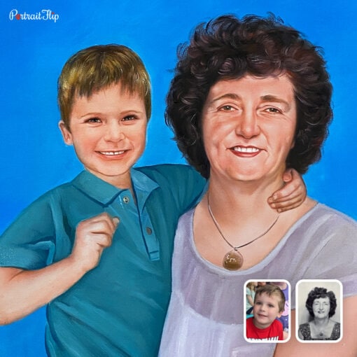 GrandParents & GrandChildren Acrylic Portraits