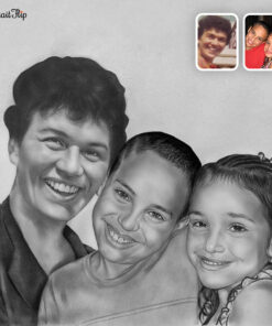 GrandParents & GrandChildren Charcoal Portraits