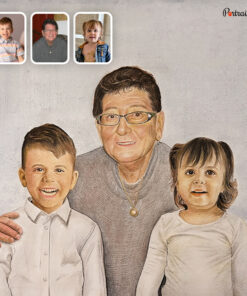 GrandParents & GrandChildren Colored Pencil Portraits