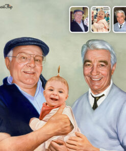 GrandParents & GrandChildren Watercolor Portraits