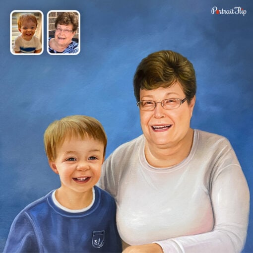 GrandParents and GrandChildren Oil Portraits