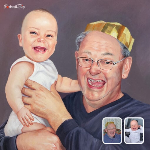 GrandParents and GrandChildren Watercolor Portraits
