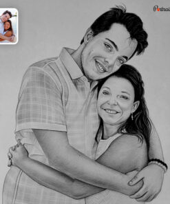 Parents & Children Charcoal Portraits
