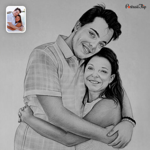 Parents & Children Charcoal Portraits