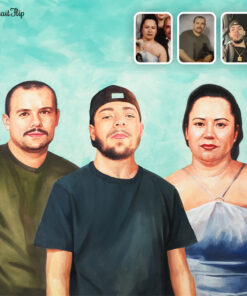 Parents & Children Watercolor Painting