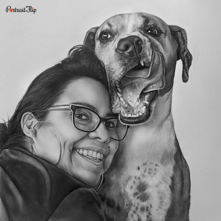 People & Pet Charcoal Portraits