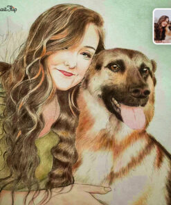 People & Pet Colored Pencil Portraits