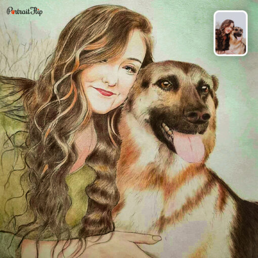 People & Pet Colored Pencil Portraits