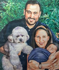 Family Watercolor Portraits