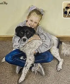 photo to human colored pencil sketch