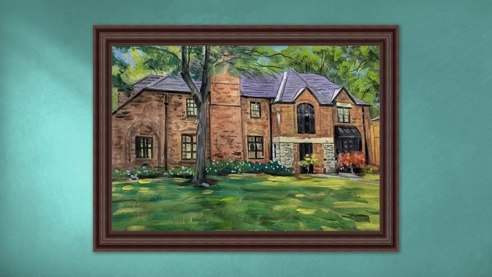 photo to House Watercolor Portraits