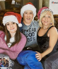 photo to family christmas portraits