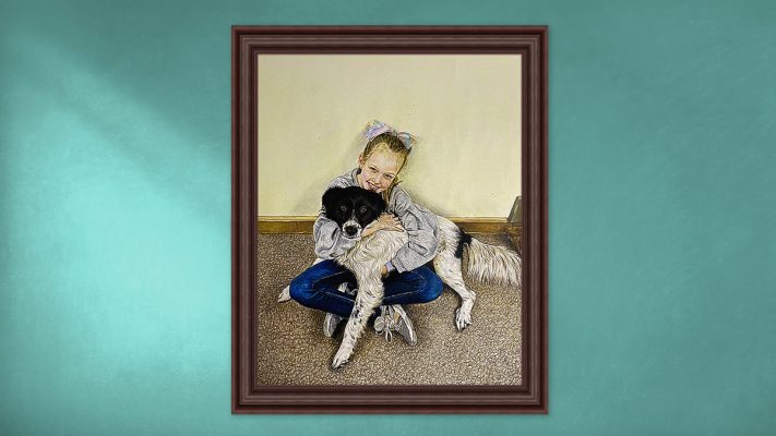 photo to People & Pet Colored Pencil Portraits