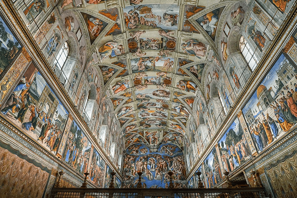 Sistine Chapel Ceiling Top Famous Paintings PortraitFlip