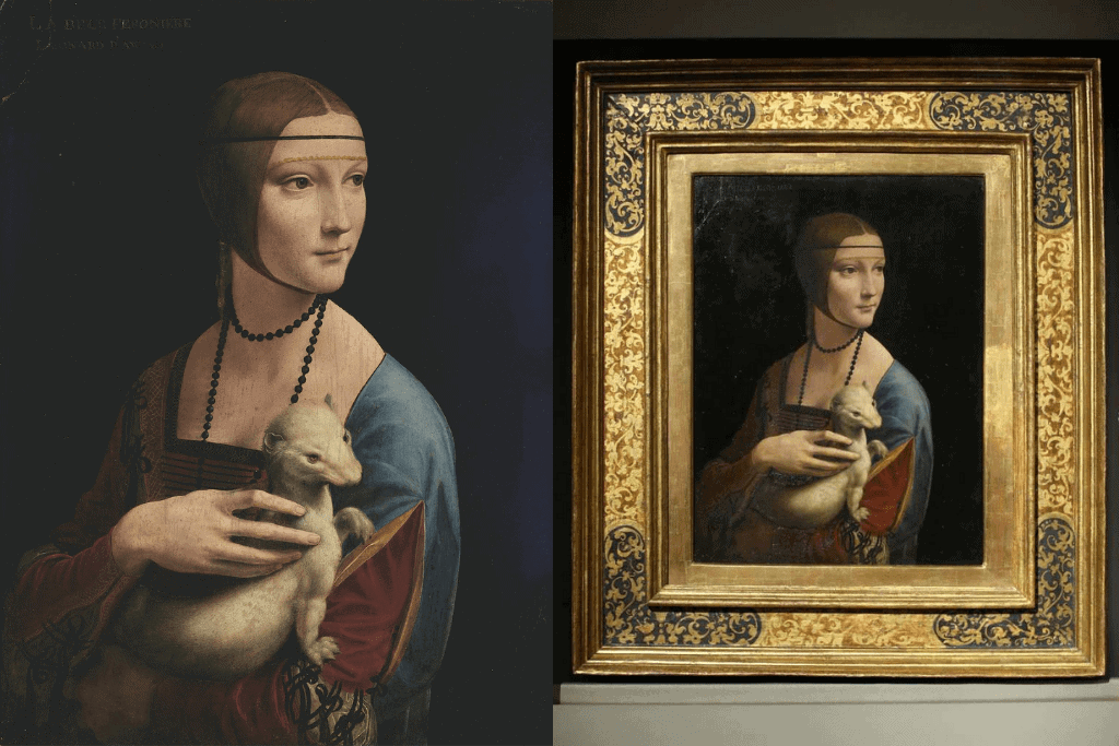 Lady With An Ermine Top Famous Paintings PortraitFlip