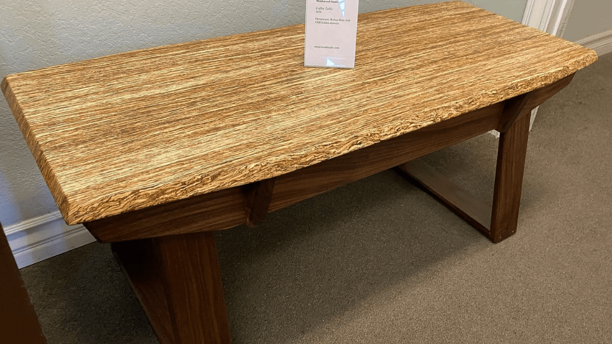 brown hemp wood furniture 