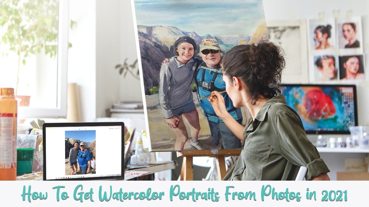 ways to get watercolor portrait by