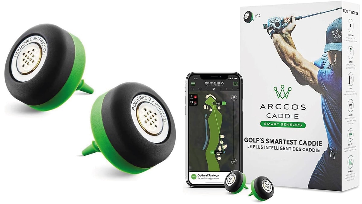 a golf shot tracker the app fortracking it on the phone. 