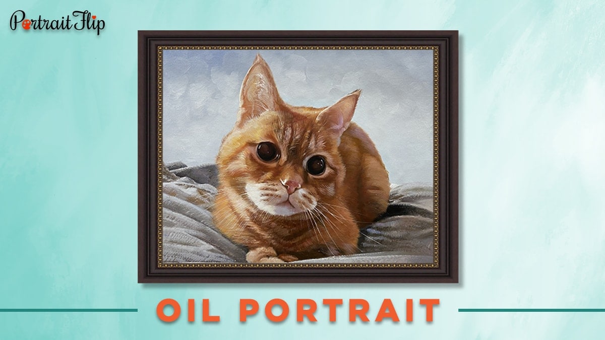 Oil pet portrait from photo 30 under 30.