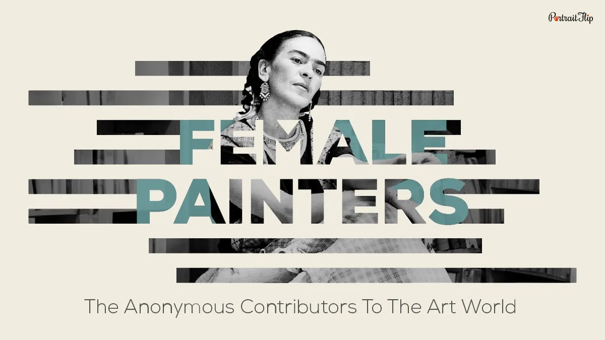 Frida khalo's photo on the cover photo of female painters
