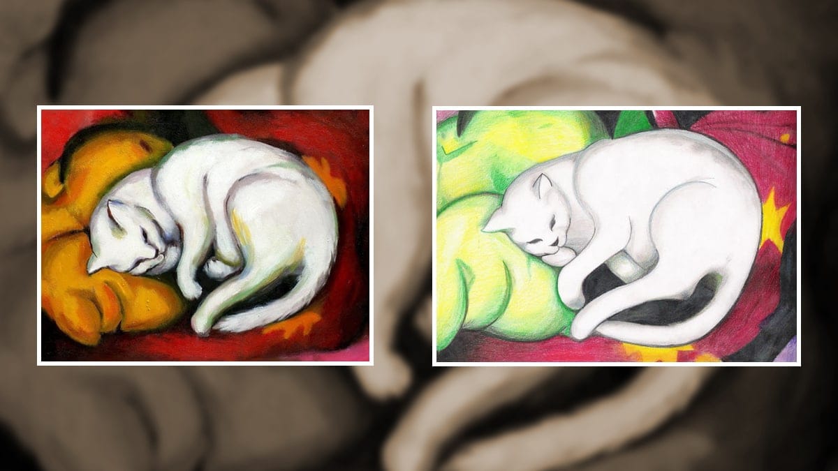 The White Cat famous cat paintings