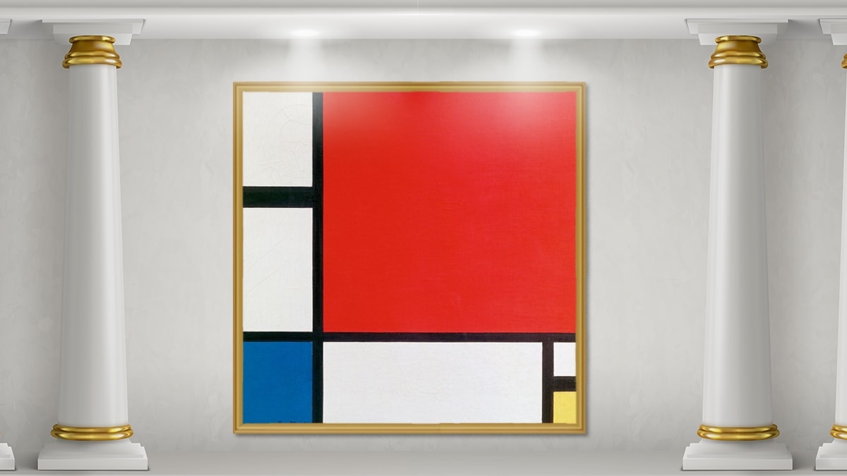 Piet Mondrian's most famous abstract painting