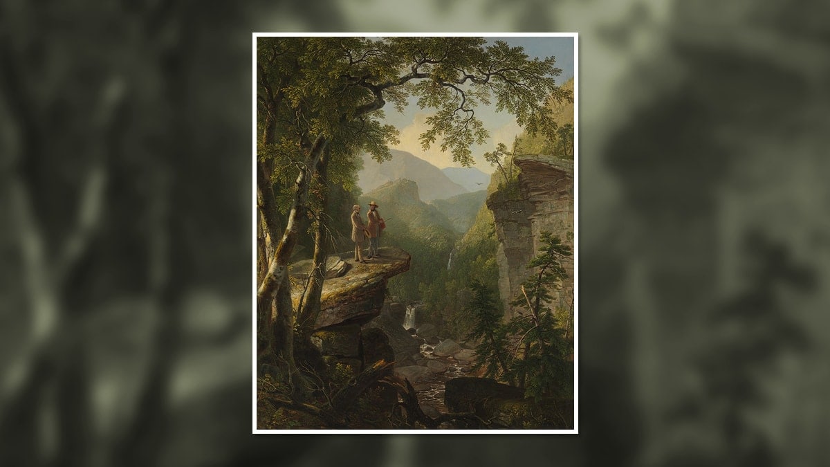 Kindred Spirits by famous landscape painter Asher Brown Durand