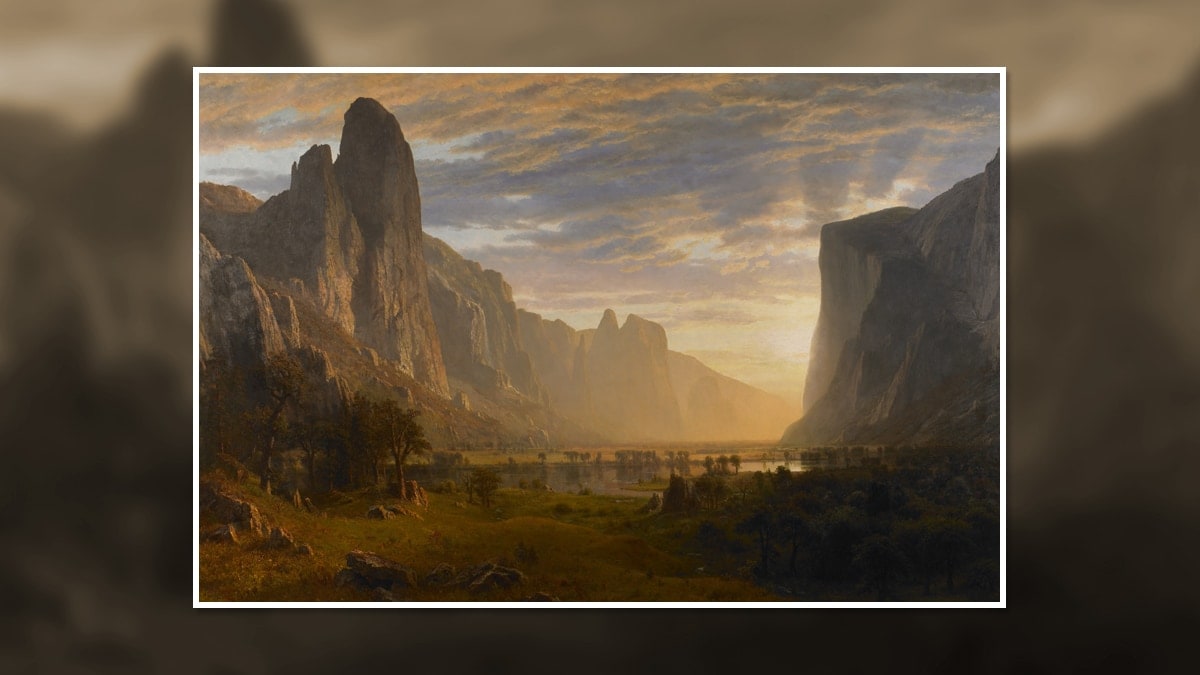 Looking Down the Yosemite Valley by Albert Bierstadt