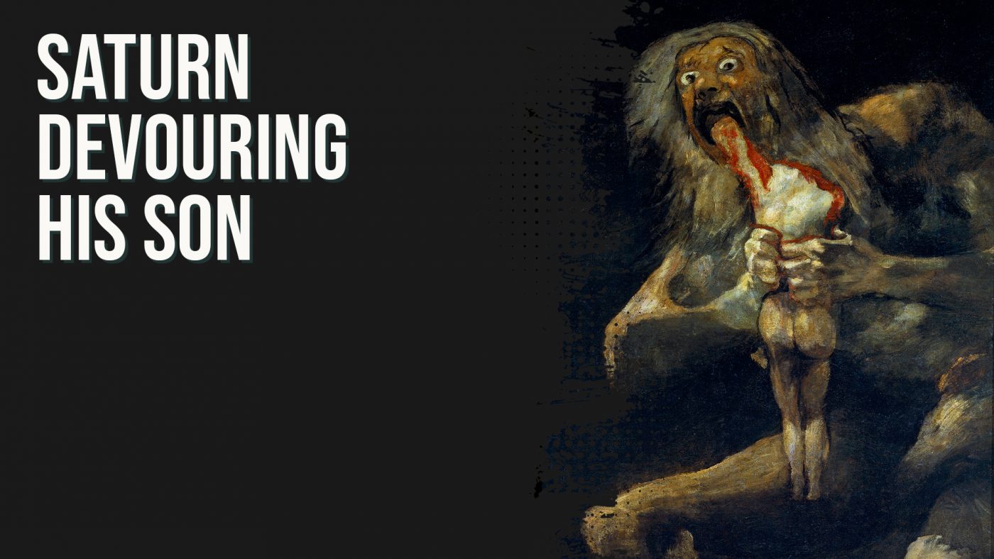 Saturn Devouring His Son, one of the famous paintings of Romanticism.