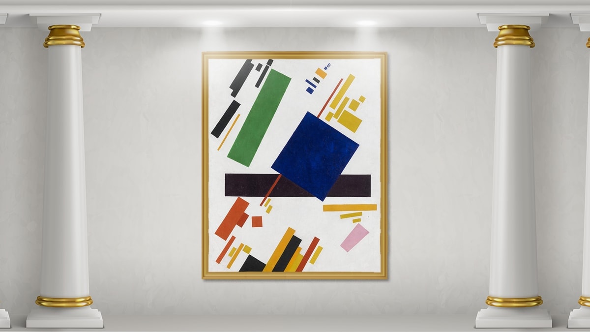 Suprematist Composition is one of the famous abstract paintings of Kazimir Malevich