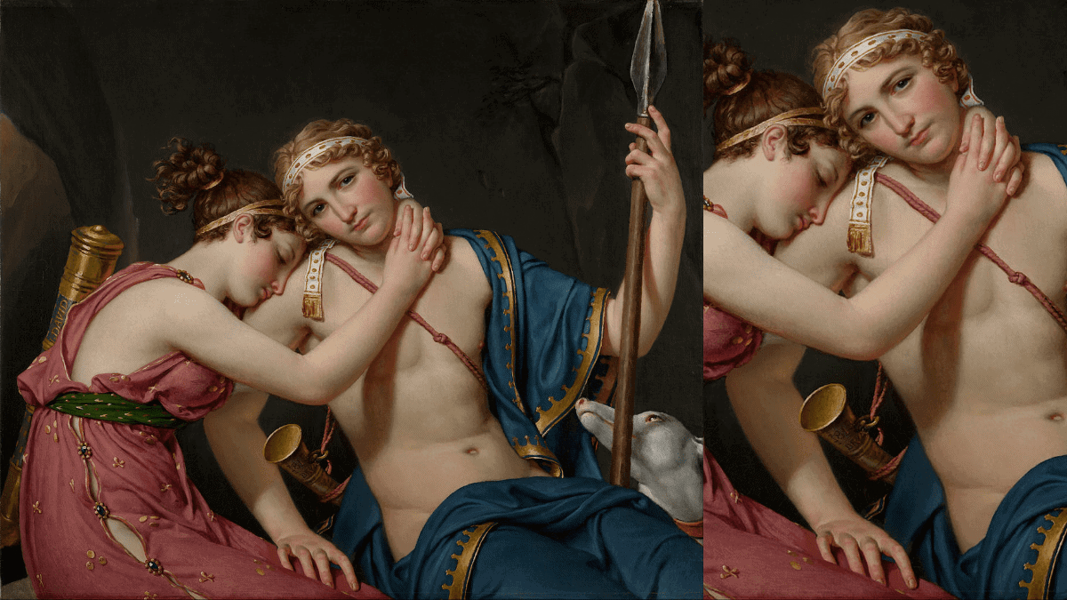 The Farewell of Telemachus and Eucharis by Jacques-Louis David